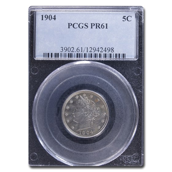 1904 Liberty Head V Nickel PR-61 PCGS 1904 Liberty Head V Nickel PR-61 PCGS